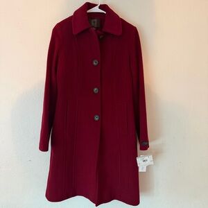 Anne Klein Burgundy Trench Coat